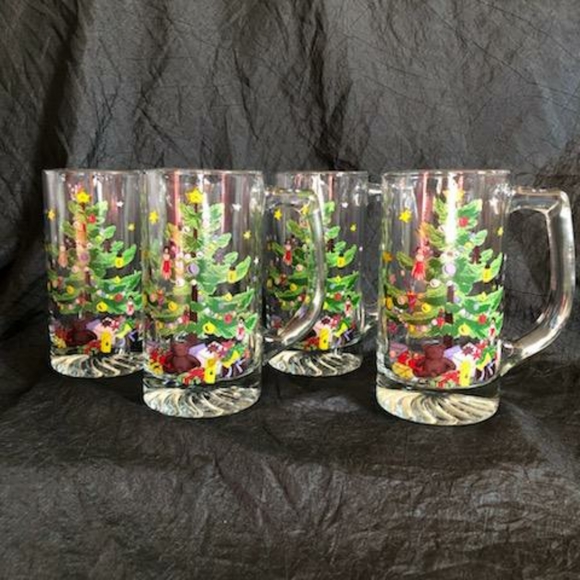 Nikko Set of 4 Christmas Tree Mugs 13 ounce - Picture 4 of 13